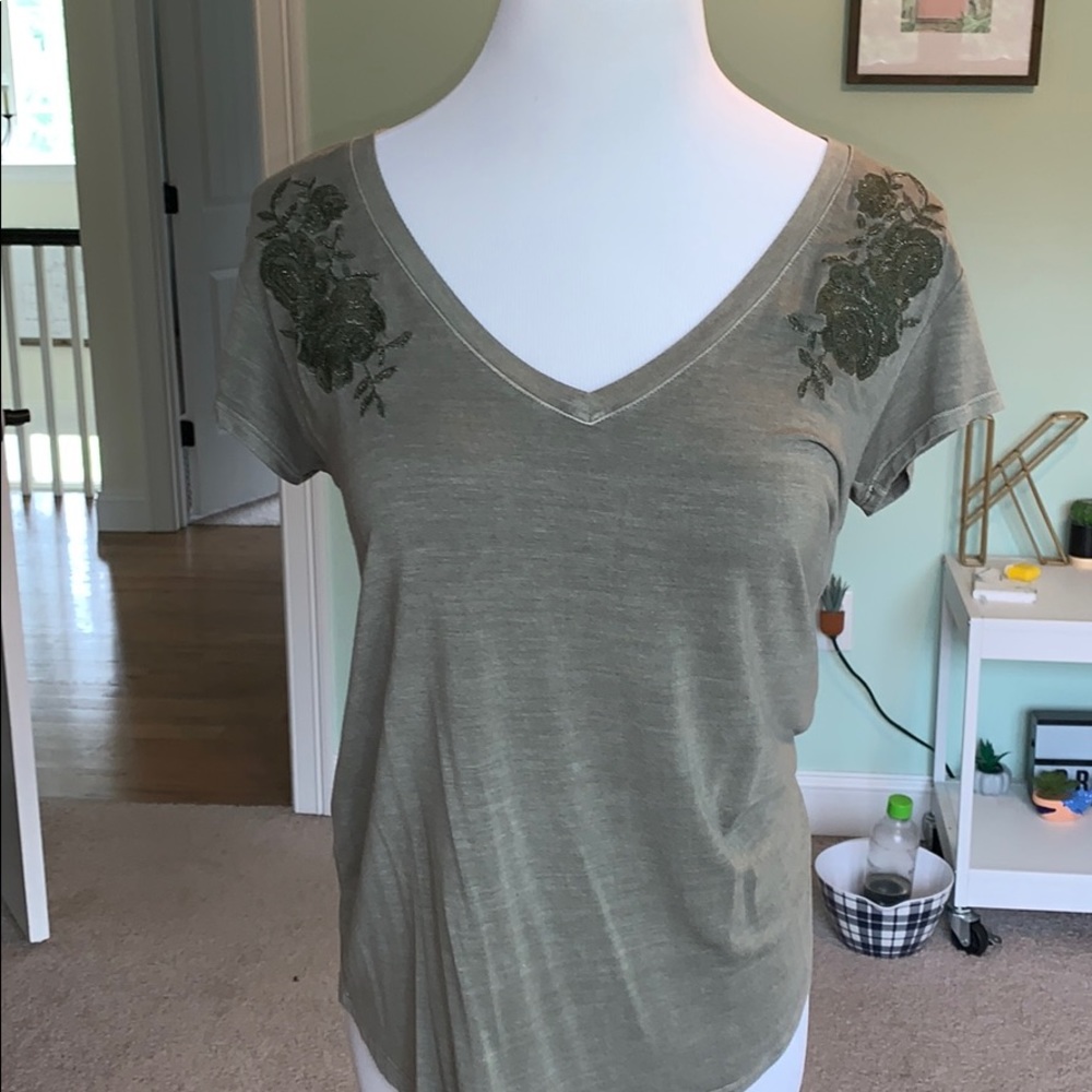 American Eagle army green Soft and Sexy shirt